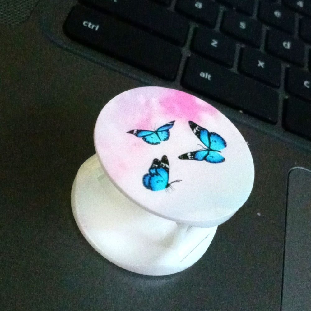Butterfly print phone holder
